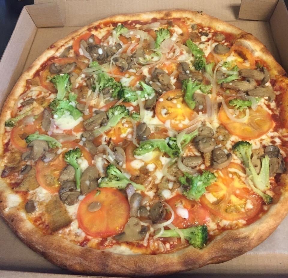 Order Veggie Pizza - 16" food online from Bruno's Pizza store, Palm Coast on bringmethat.com
