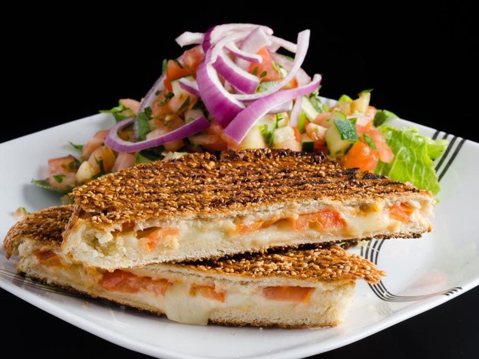 Order Mozzarella & Tomato food online from cafe muscat store, Fresh Meadows on bringmethat.com
