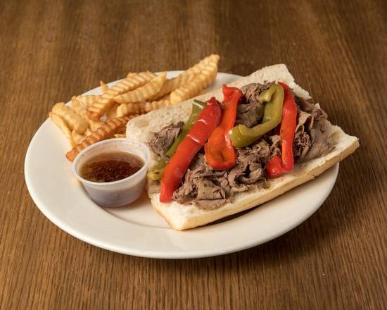 Order Homemade Italian Beef Sandwich food online from Dagostino Pizza And Pub Niles store, Niles on bringmethat.com