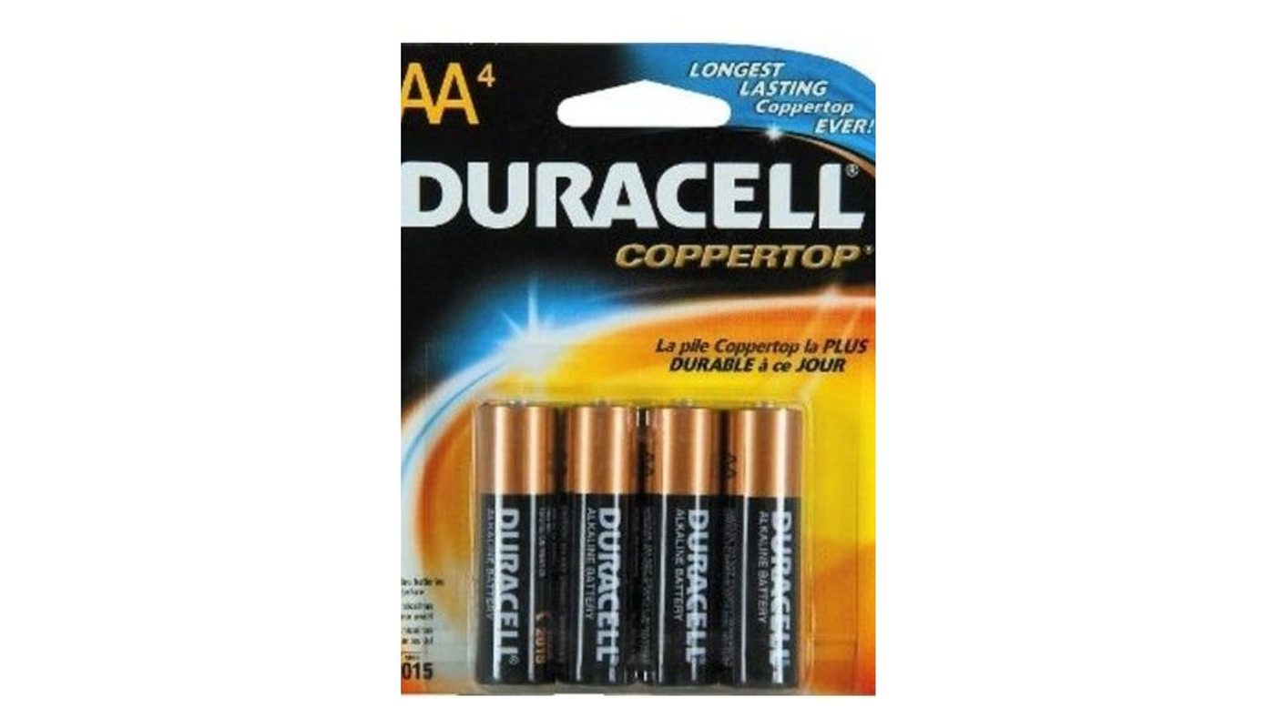 Order Duracell Batteries, Alkaline, AA - 4 CT food online from Plaza Market store, Baldwin Park on bringmethat.com