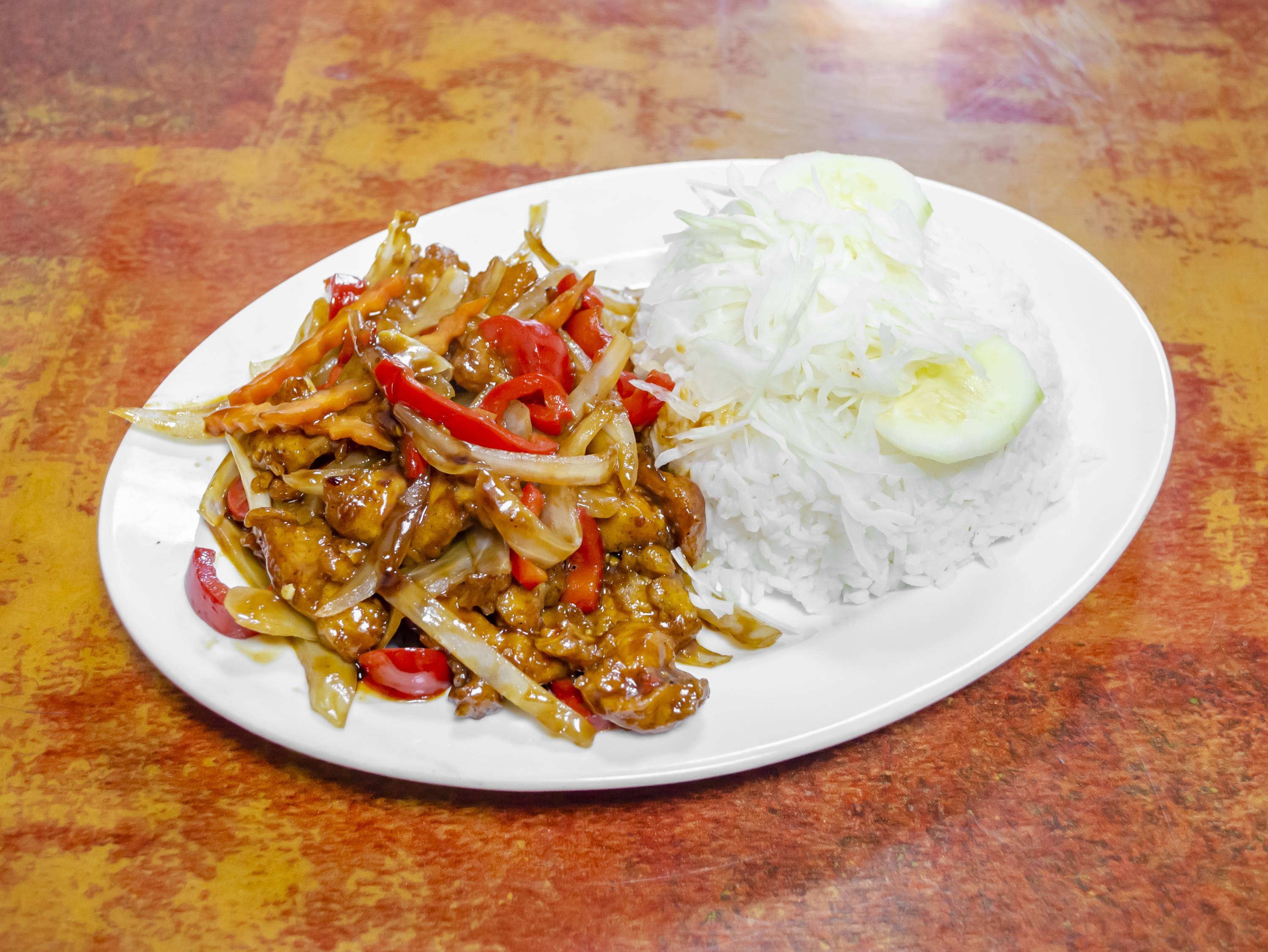 Order Stir Fry with Chicken food online from Coconut Palm Bar & Grill store, Bronx on bringmethat.com