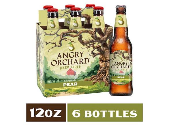 Order Angry Orchard Pear Cider - 6x 12oz Bottles food online from Kirby Food & Liquor store, Champaign on bringmethat.com