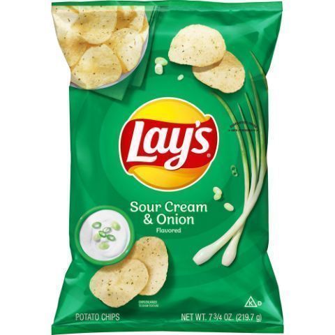 Order Lay's Potato Chips Sour Cream & Onion food online from Aplus store, Philadelphia on bringmethat.com