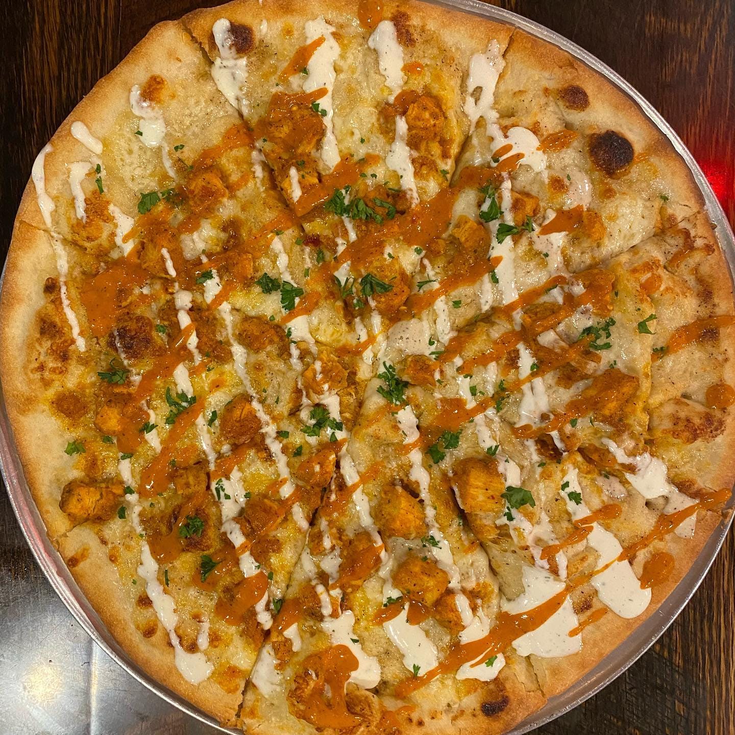 Order The Buff Chick Pizza - 16" food online from Corner Slice store, Steamboat Springs on bringmethat.com