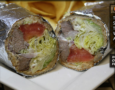 Order K2. Lamb Kebab Sandwich food online from Food Corner Kabob House store, Arlington on bringmethat.com