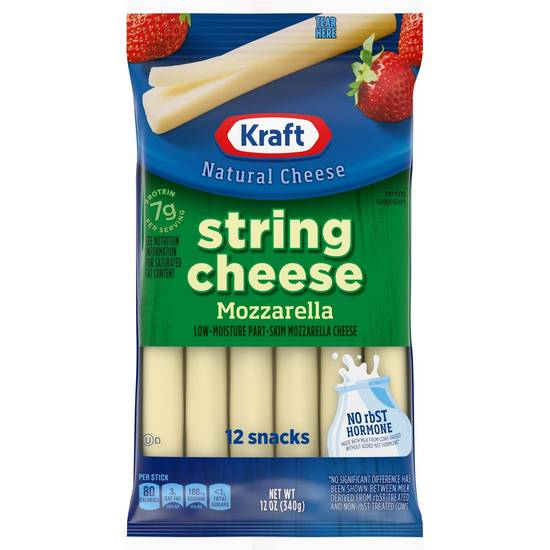 Order Kraft Mozzarella String Cheese, 12 CT food online from Cvs store, ALISO VIEJO on bringmethat.com