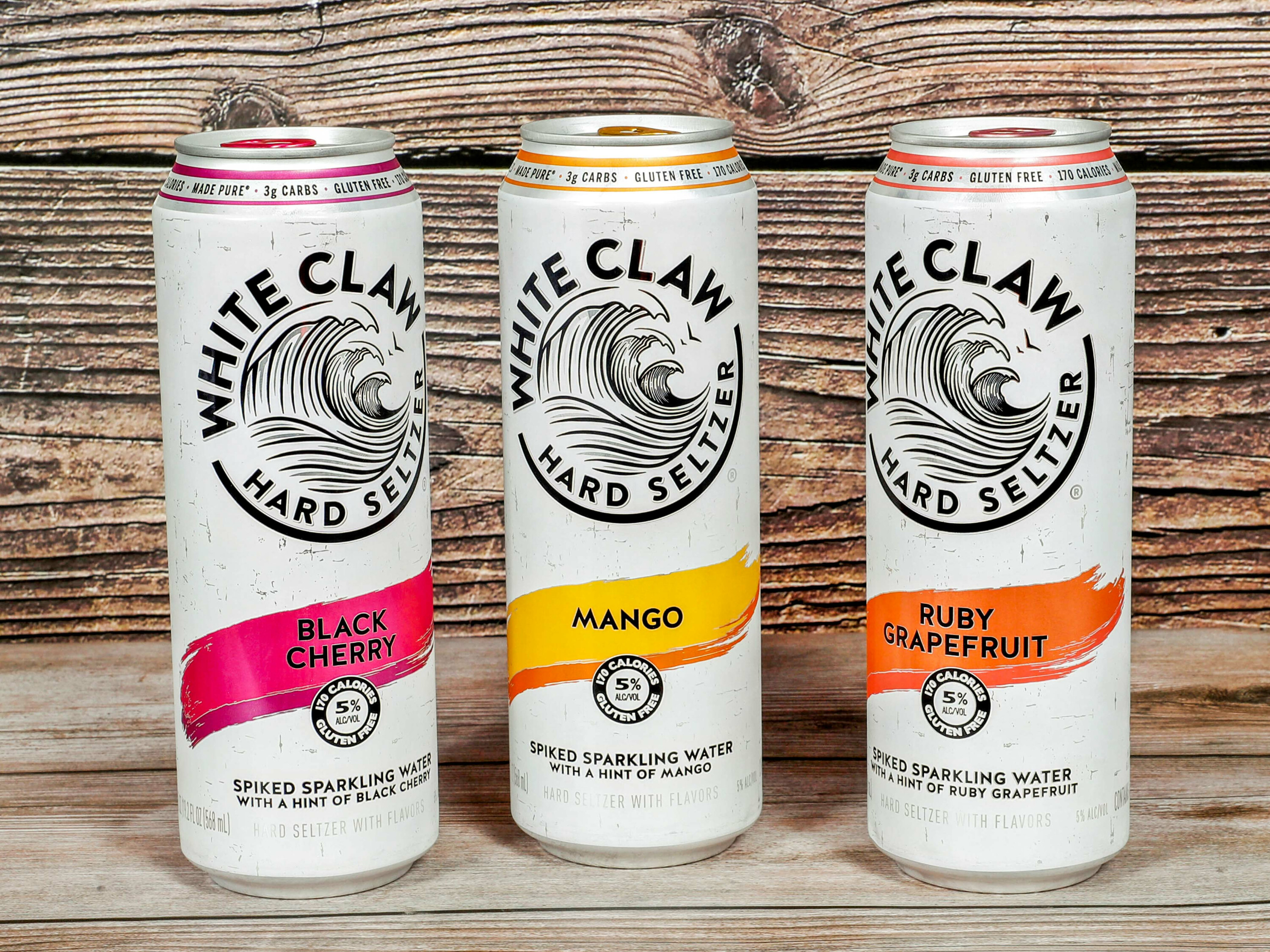 Order White Claw Hard Seltzer Mango Can, 12 oz. - 6 Pack food online from Jay Vee Liquor store, Albany on bringmethat.com