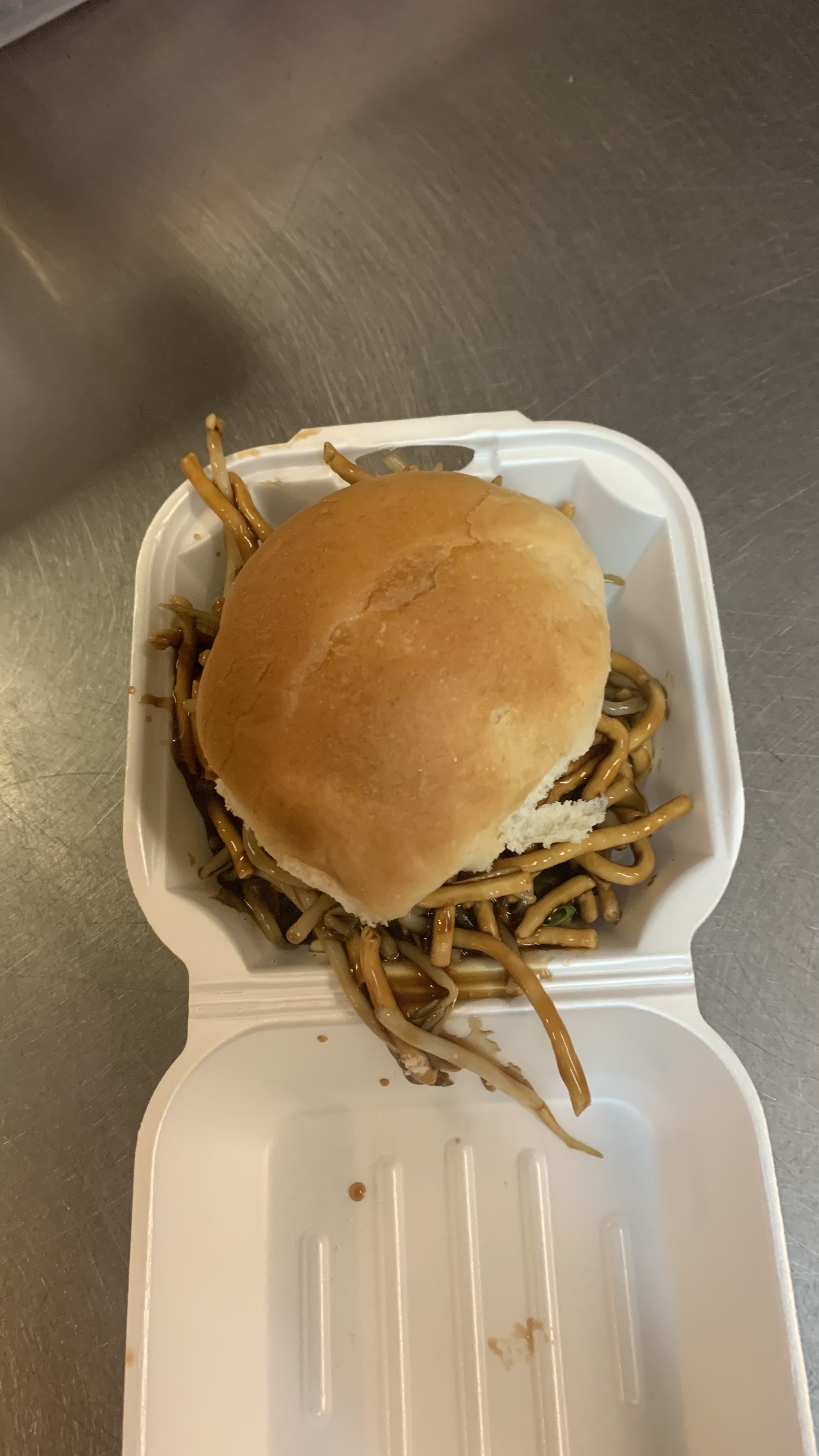 Order 54. Pork Chow Mein Sandwich food online from Spring House store, Pawtucket on bringmethat.com
