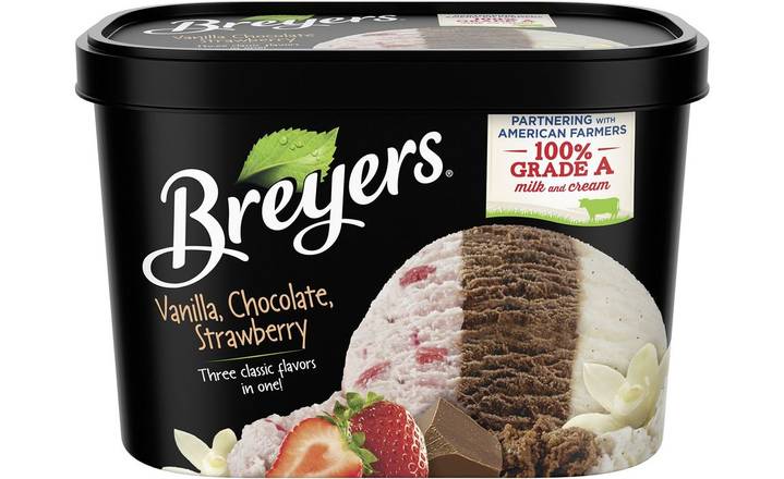 Order Breyers Vanilla Chocolate Strawberry 48 oz food online from The Ice Cream Shop store, Phoenix on bringmethat.com