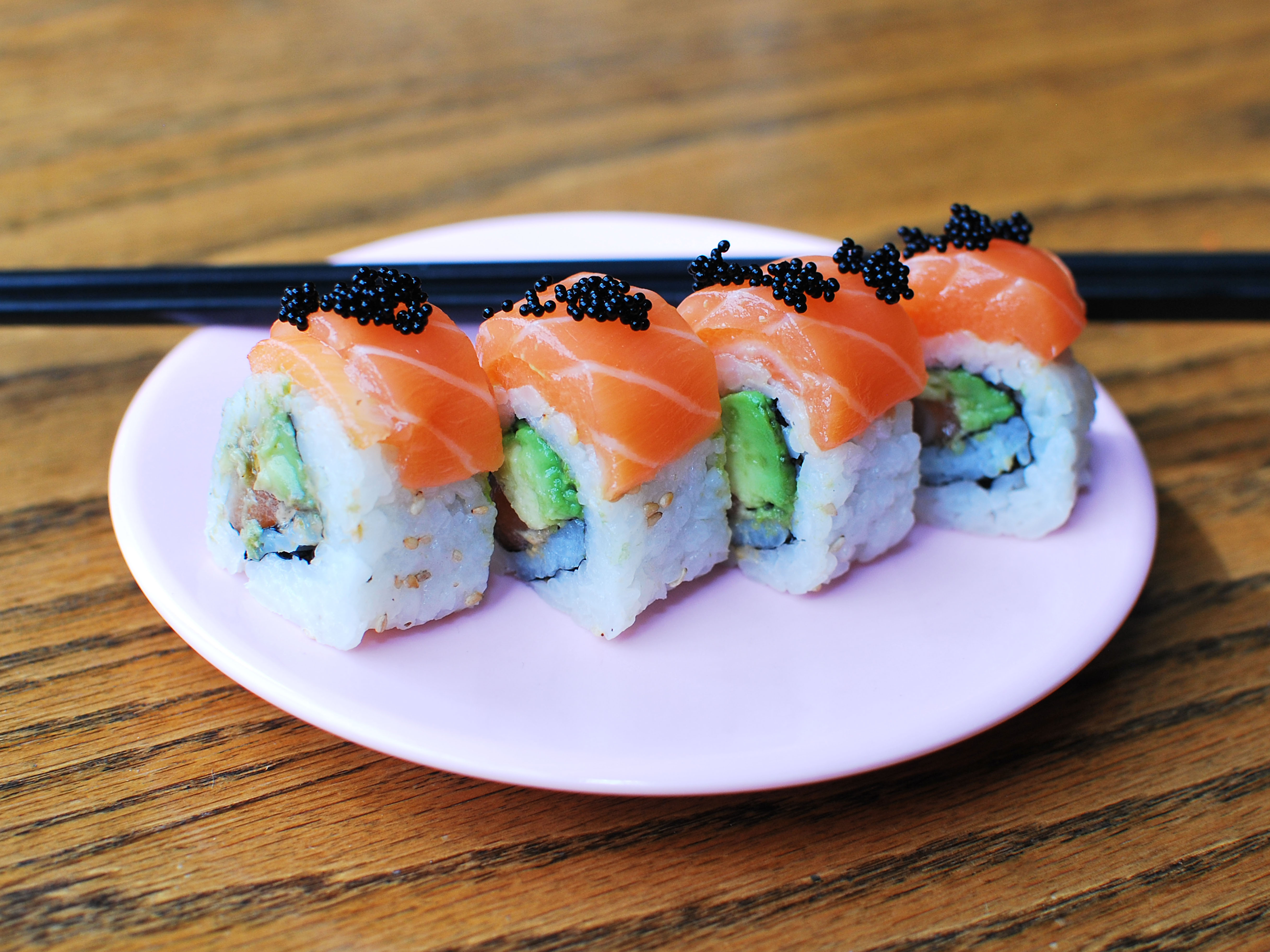 Order 4 Piece Tigger Roll food online from Gorilla Sushi store, Chicago on bringmethat.com