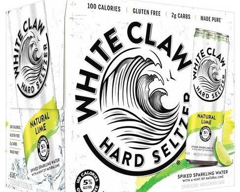 Order White Claw Natural Lime, 6pk-12oz can hard seltzer (5.0% ABV) food online from Divine Wine and Spirits store, San Diego on bringmethat.com