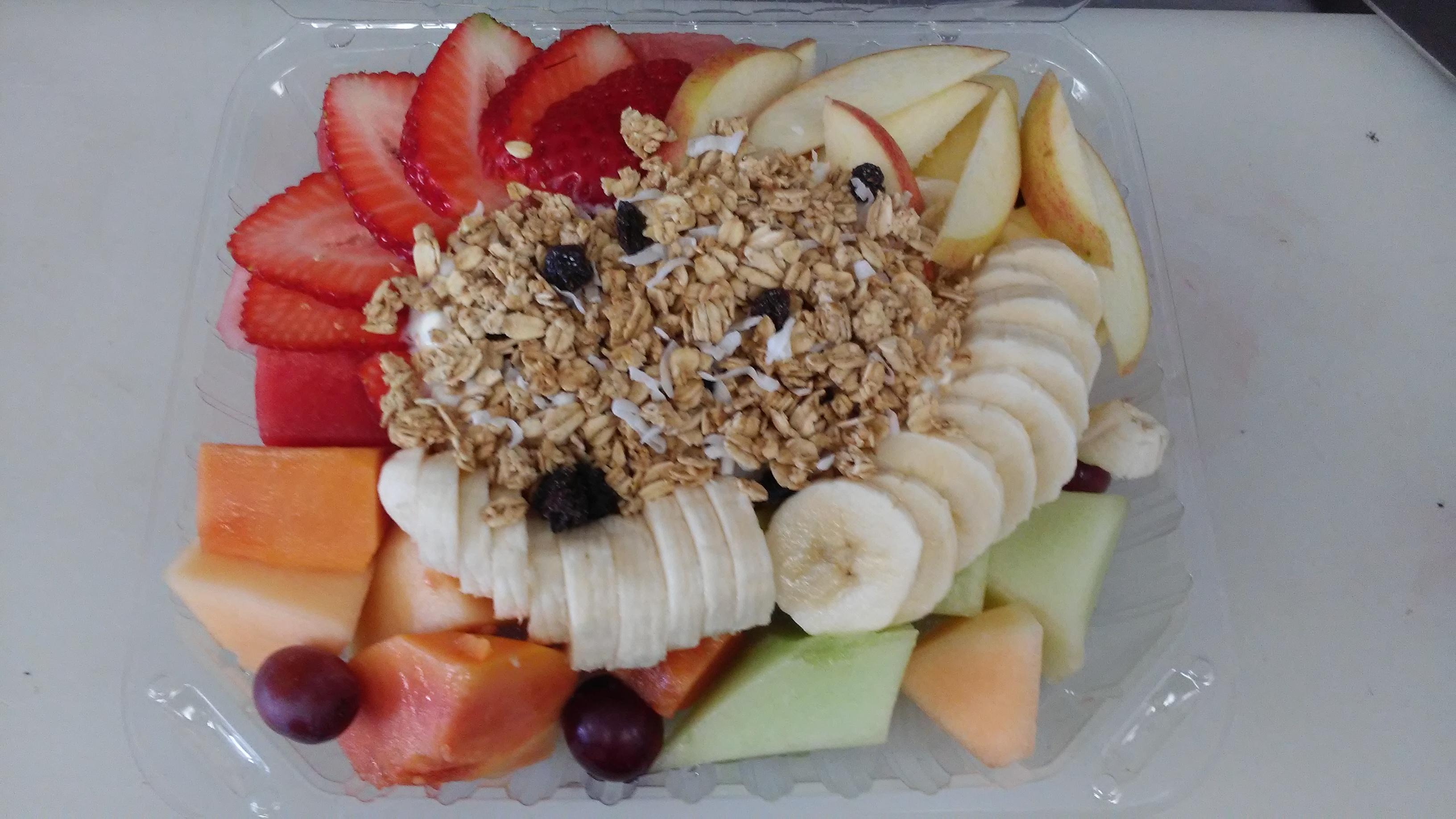 Order Cottage Cheese Fruit Salad food online from Frutimania store, Escondido on bringmethat.com