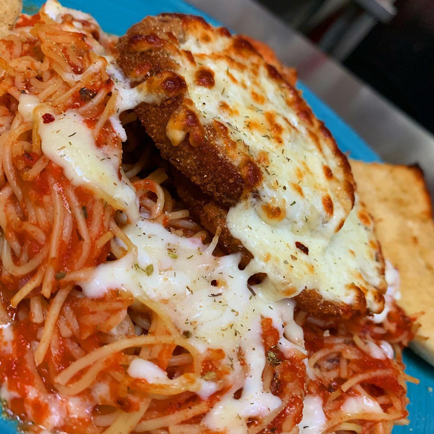 Order Eggplant Parmesan - Dinner food online from Holiday Pizza store, Statesboro on bringmethat.com
