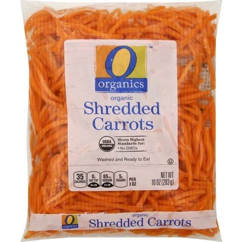 Order O Organics · Organic Shredded Carrots (10 oz) food online from Vons store, Yucca Valley on bringmethat.com