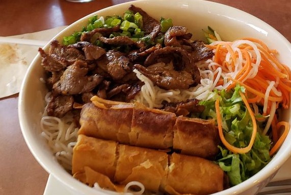 Order 2. Grilled Meat (Vermicelli) food online from Red Top Kitchen Noodle House store, Baldwin Park on bringmethat.com