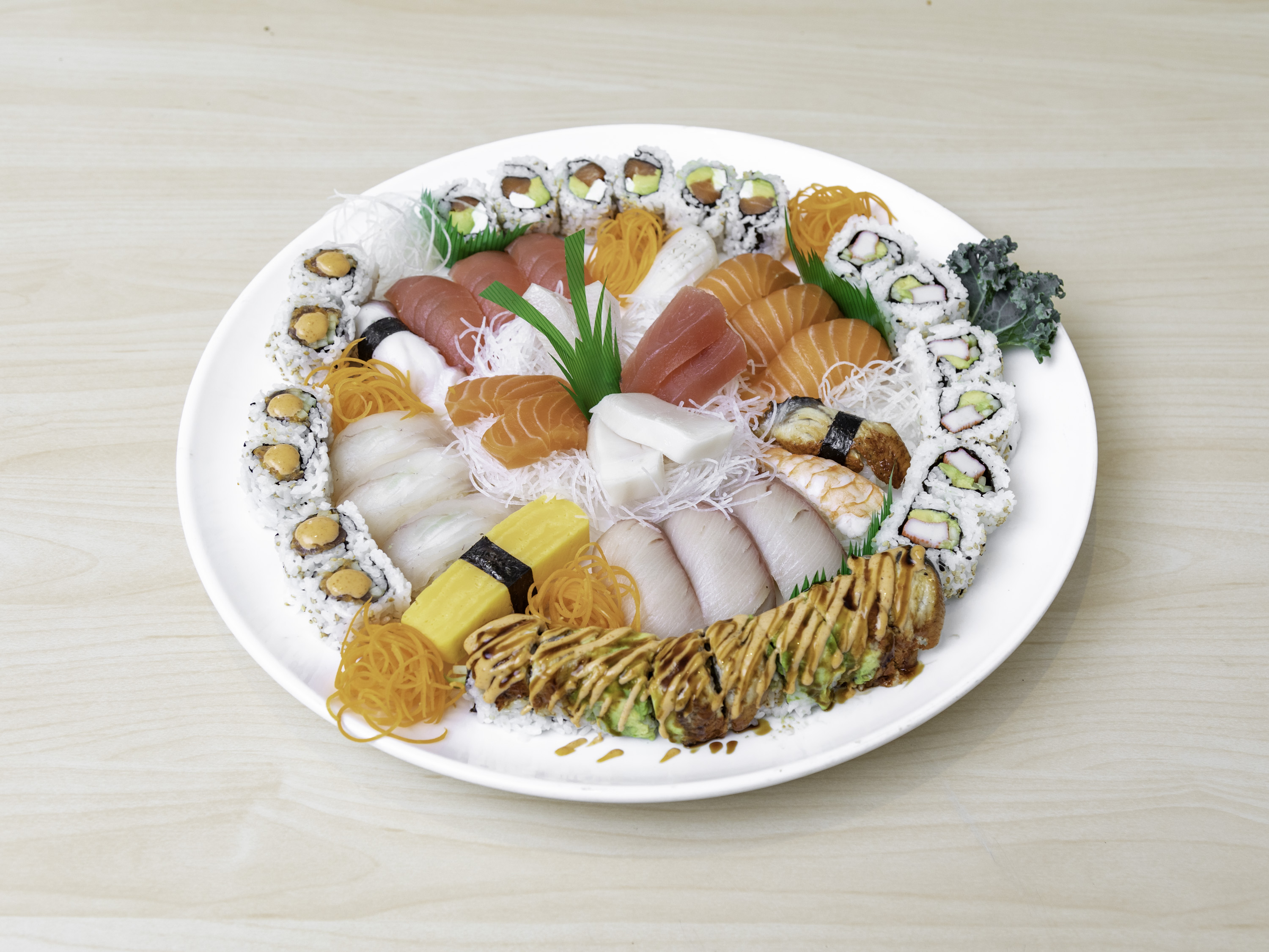 Order Party Platter - Deluxe food online from Shiroi Sushi store, Glenview on bringmethat.com