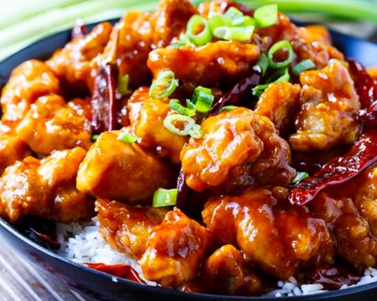 Order General Tso's Chicken (qt) food online from Wu's Garden store, Upper Leacock on bringmethat.com