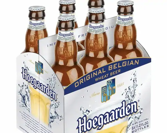 Order Hoegaarden Witbier Blanche 6pk-11oz Btls food online from Sousa Wines & Liquors store, Mountain View on bringmethat.com