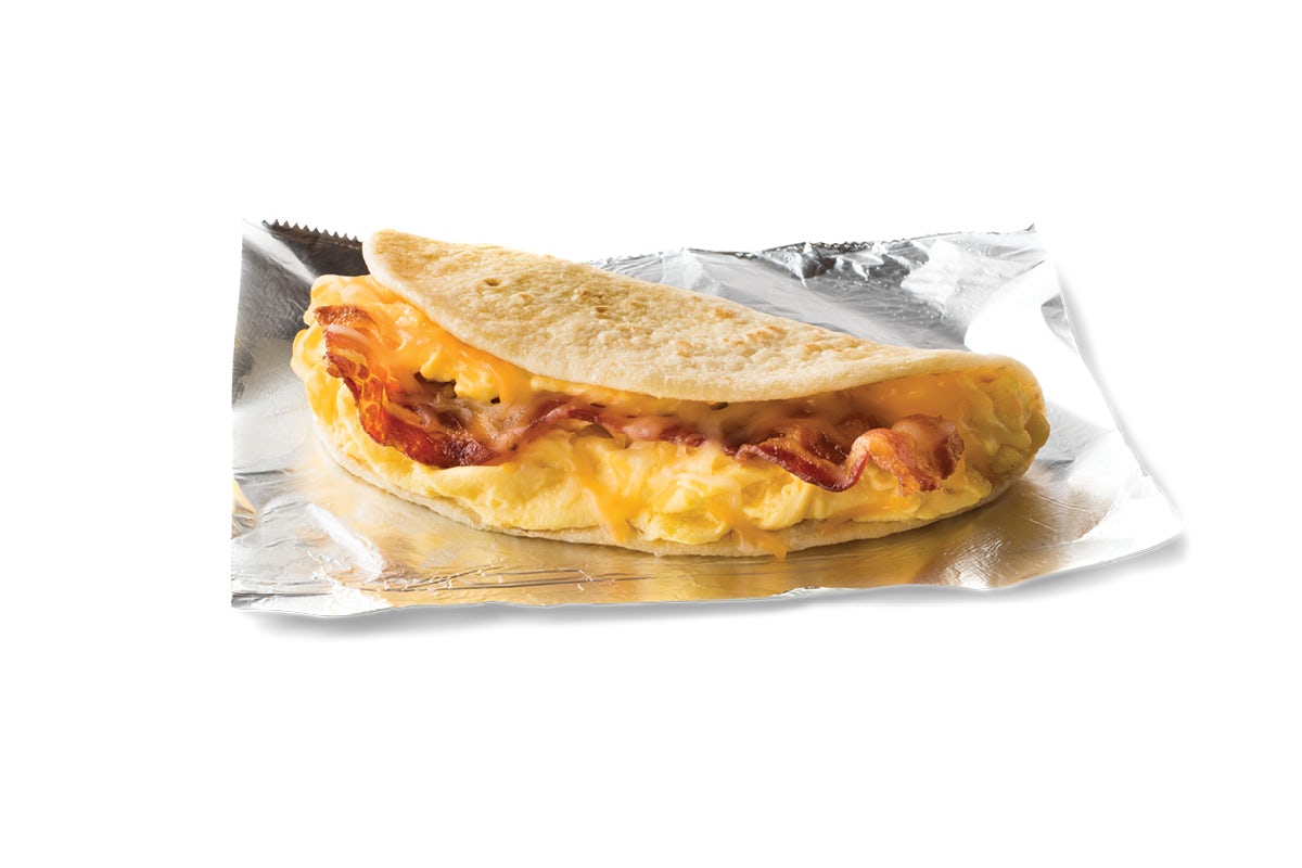 Order Bacon & Egg Taco food online from Taco Cabana store, Round Rock on bringmethat.com