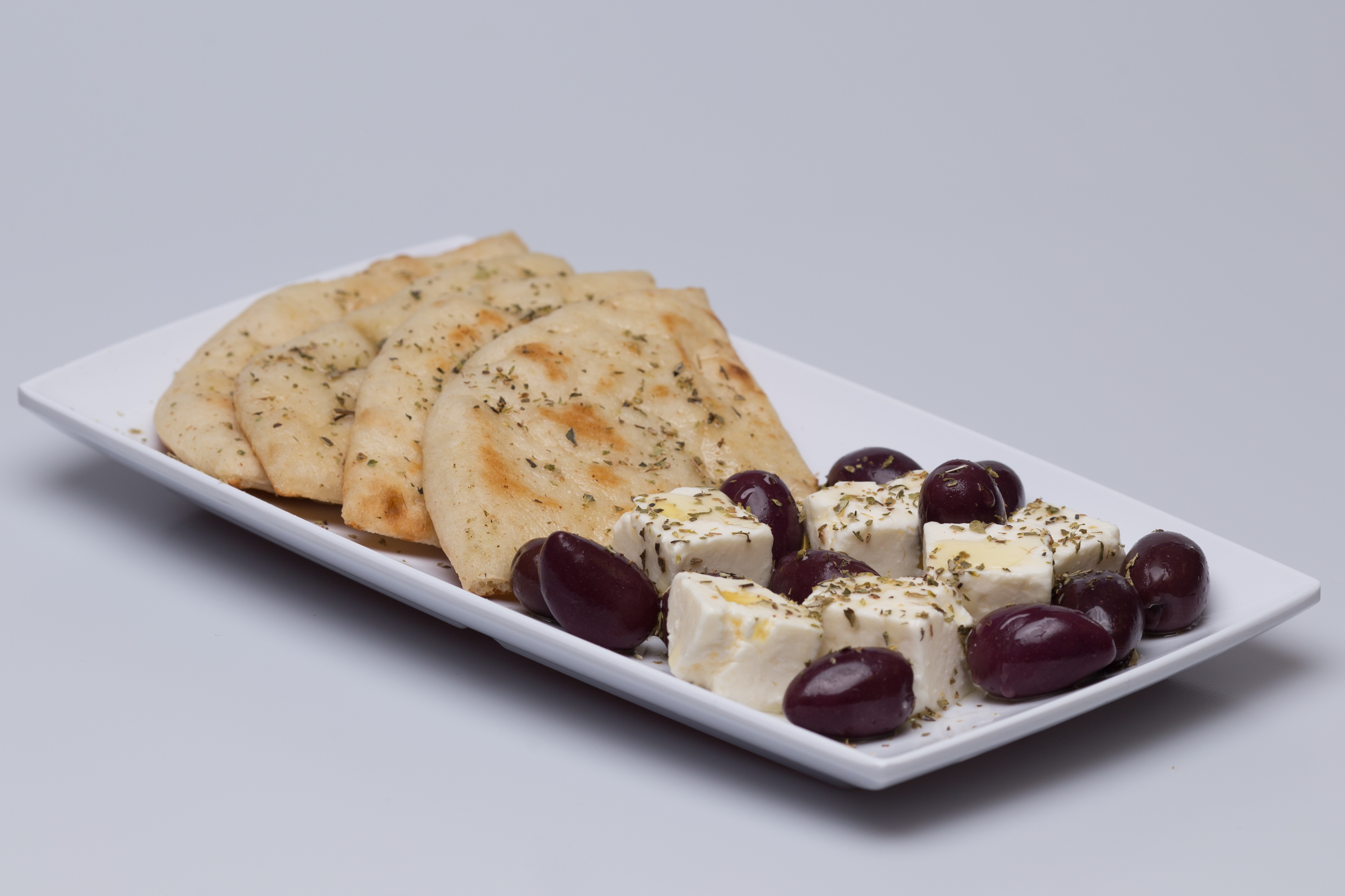 Order Feta, Olives, & Pita Combo food online from Mr Gyros And Burgers store, Newport News on bringmethat.com