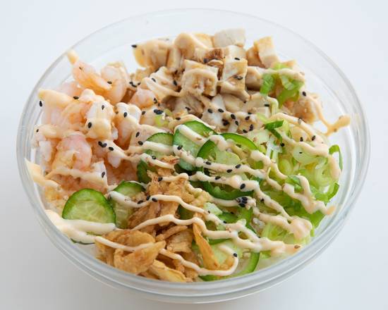 Order Land & Sea Sesame Bowl food online from Poke Loa - Garden District store, New Orleans on bringmethat.com