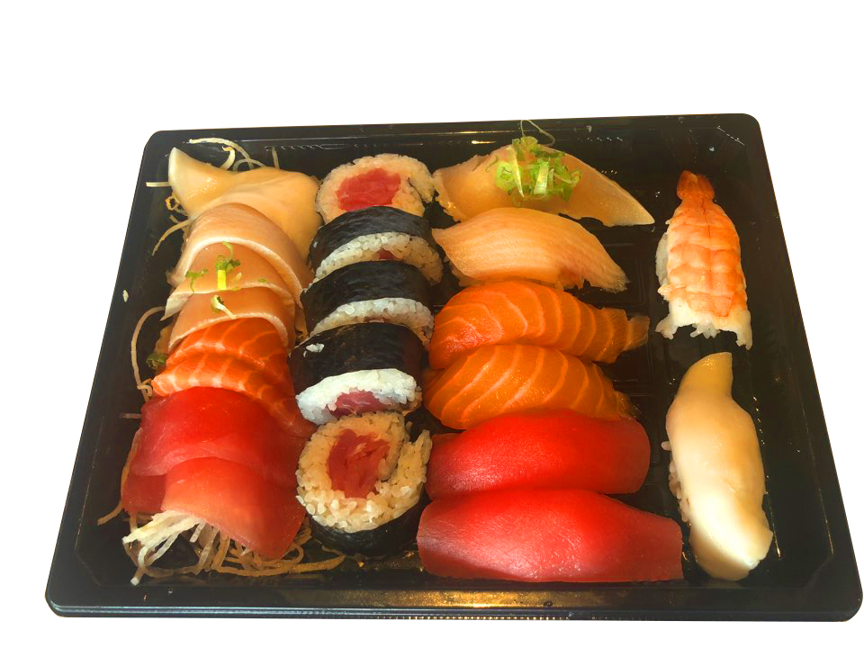 Order Deluxe Sushi Sashimi Combo food online from Nonstop Sushi & Sake Bar store, Santa Monica on bringmethat.com