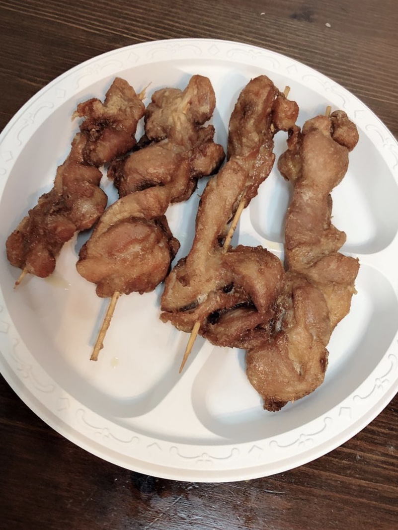 Order 20b. 4 Chicken on a Stick food online from Lin's Garden Restaurant store, Brooklyn on bringmethat.com