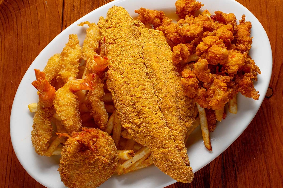 Order Seafood Platter food online from Boudreaux Cajun Kitchen store, Houston on bringmethat.com