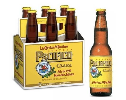 Order Pacifico Clara, 6pk-12oz bottle beer (4.5% ABV) food online from Cold Spring Liquor store, Liberty Hill on bringmethat.com