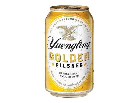 Order Yuengling Golden Pilsner - 12x 12oz Cans food online from Goody Goody Liquor store, Dallas on bringmethat.com