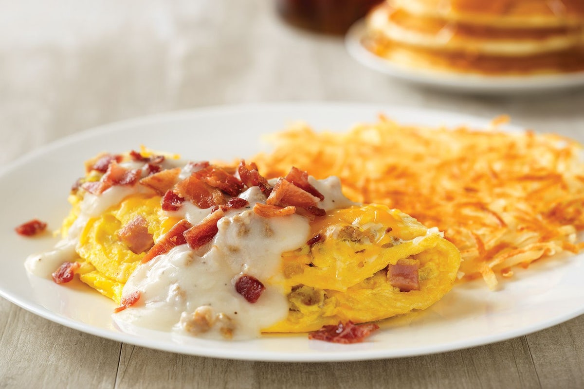 Order Country Music Star Omelette* food online from Village Inn store, Colorado Springs on bringmethat.com
