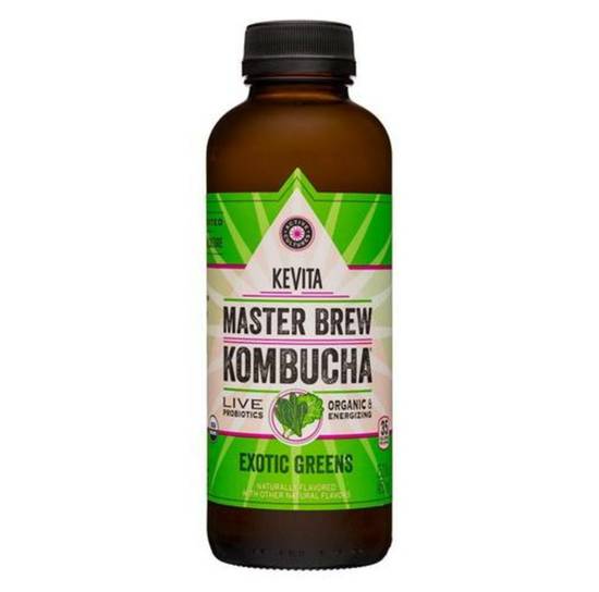 Order Kevita Master Brew Kombucha - Exotic Greens food online from IV Deli Mart store, Goleta on bringmethat.com