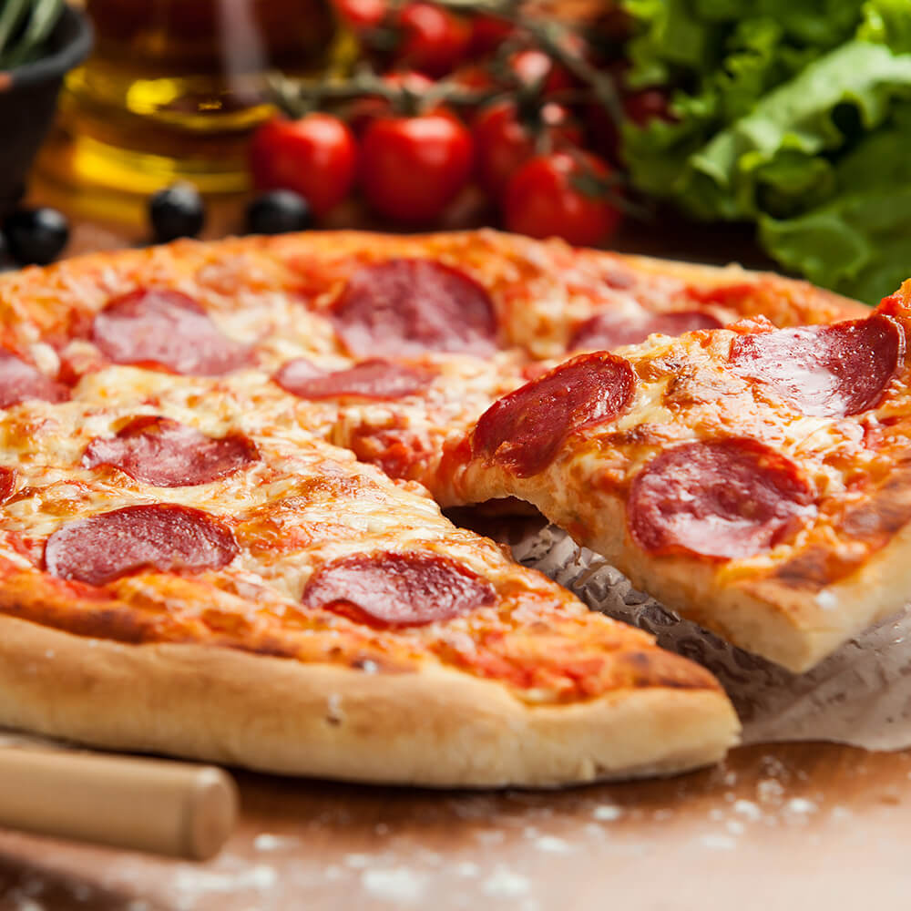 Order Pepperoni Pizza food online from Giant Manhattan Pizza store, Grover Beach on bringmethat.com
