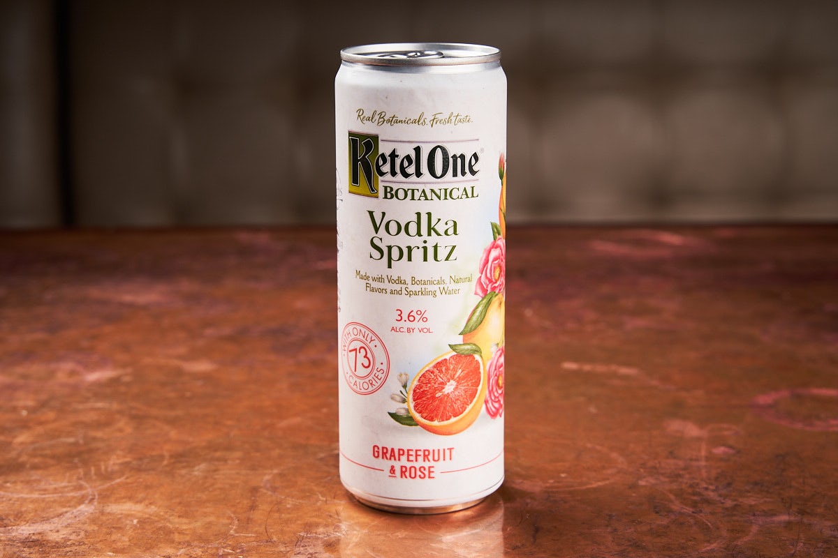 Order Ketel One - Grapefruit & Rose Vodka Spritz food online from City Works store, Wheeling on bringmethat.com