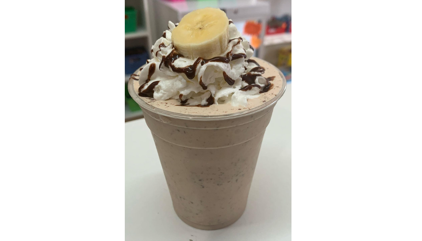 Order Specialty Shake - Nutella Banana food online from Libby Lou Fun Factory store, Columbus on bringmethat.com