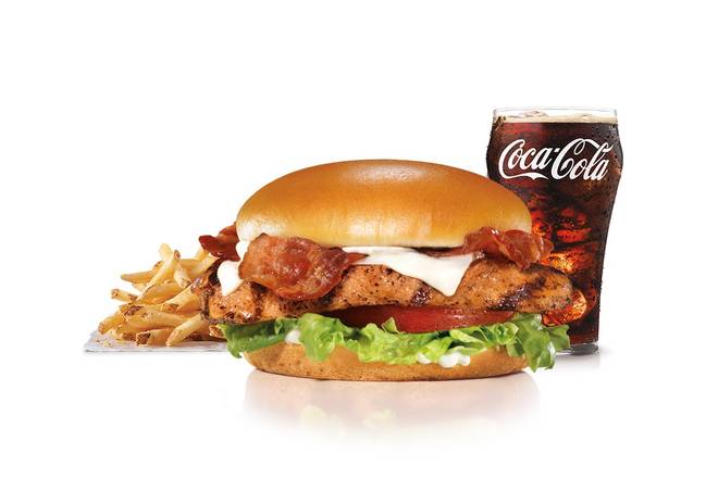 Order Charbroiled Chicken Club™ Sandwich Combo food online from Carl Jr. store, Hemet on bringmethat.com