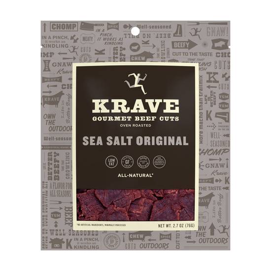 Order Krave Gourmet Beef Cuts Sea Salt Original (2.7 oz) food online from Rite Aid store, Yamhill County on bringmethat.com