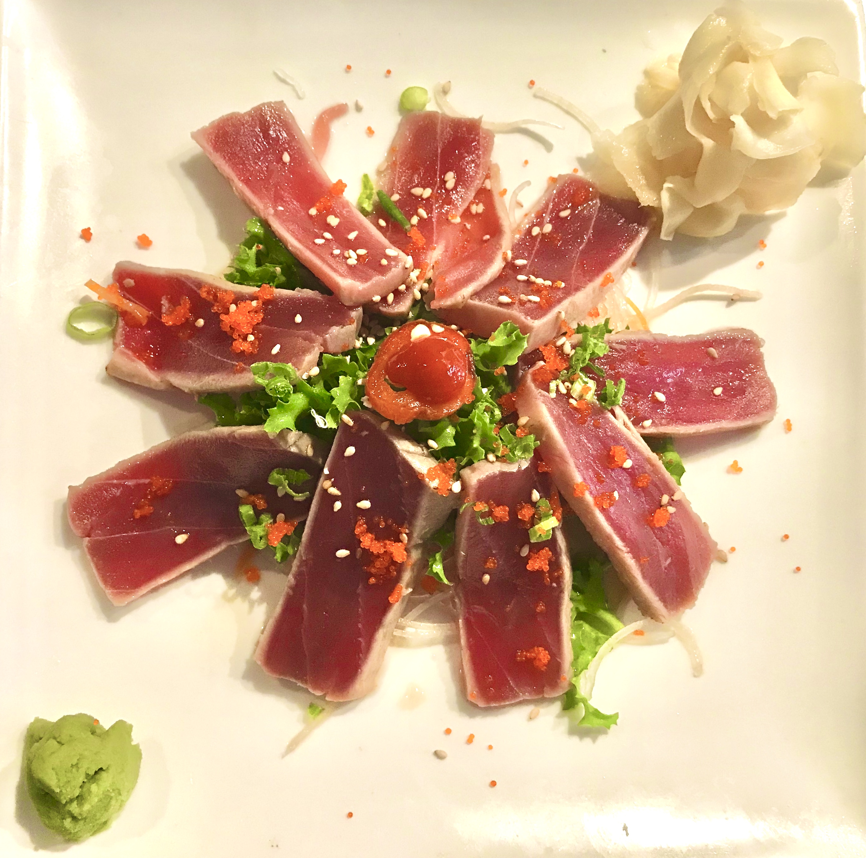 Order 33. Tuna Tataki food online from Thai Lemongrass & Sakura Sushi store, New York on bringmethat.com