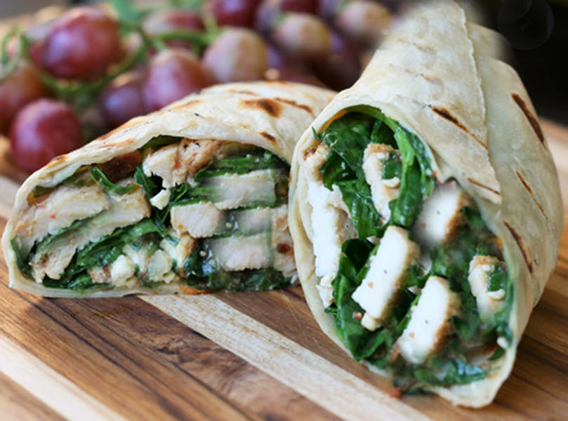Order Grilled Chicken & Spinach Wrap - Wrap food online from Brother Bruno Pizza store, Washingtonville on bringmethat.com