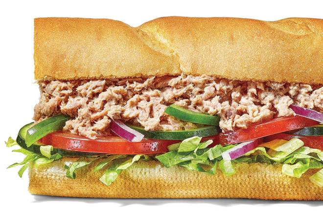 Order Tuna Footlong Regular Sub food online from Subway store, Rio Rancho on bringmethat.com