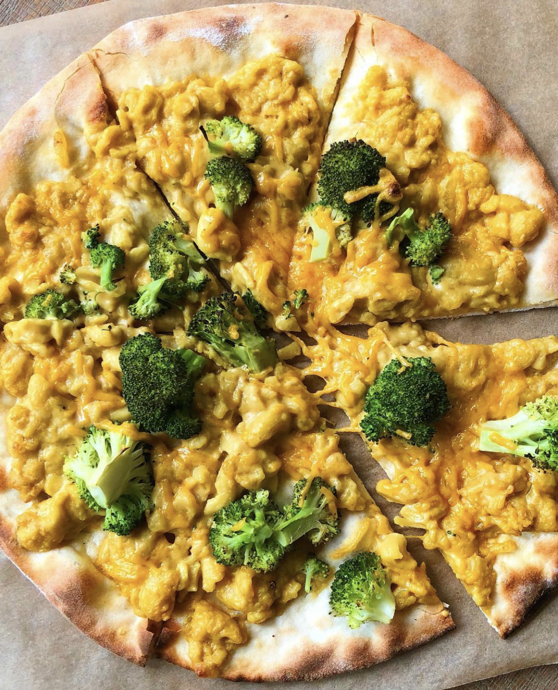 Order Broccoli Mac & Cheese Pizza food online from Sage Plant Based Bistro & Brewery store, Agoura Hills on bringmethat.com