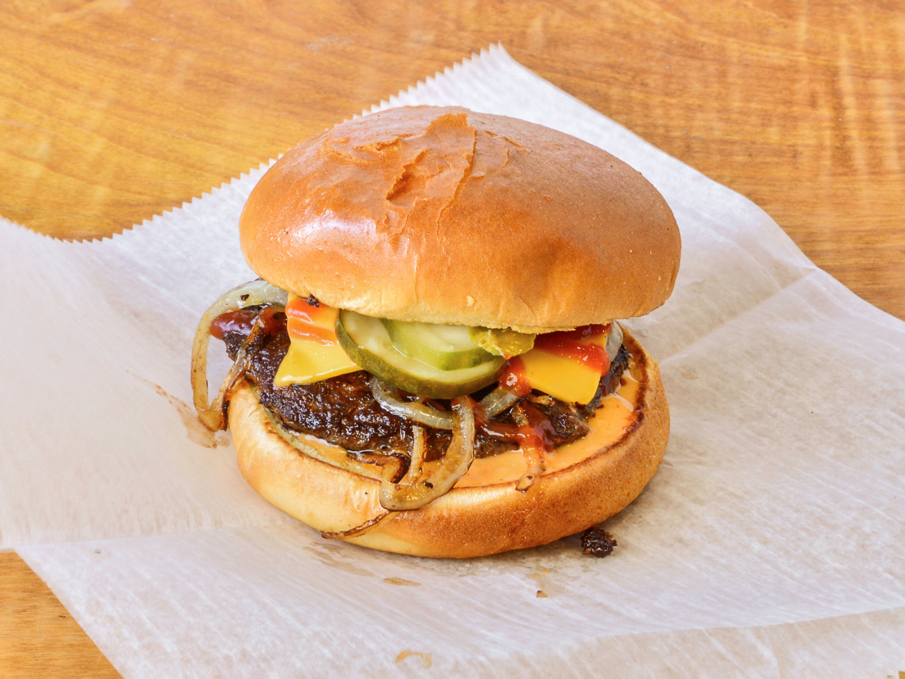 Order Smash Burger food online from Shottys Kitchen store, Detroit on bringmethat.com