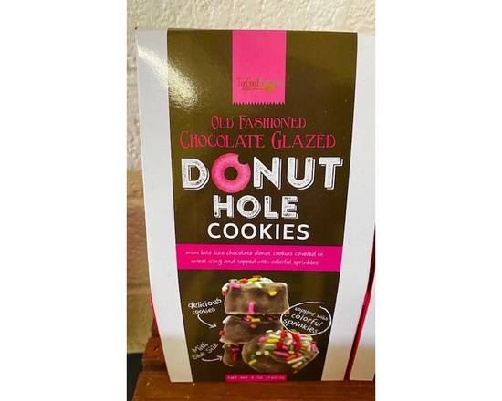 Order Old Fashioned Chocolate Glazed Donut Hole Cookies food online from The Sugar box store, Apache Junction on bringmethat.com