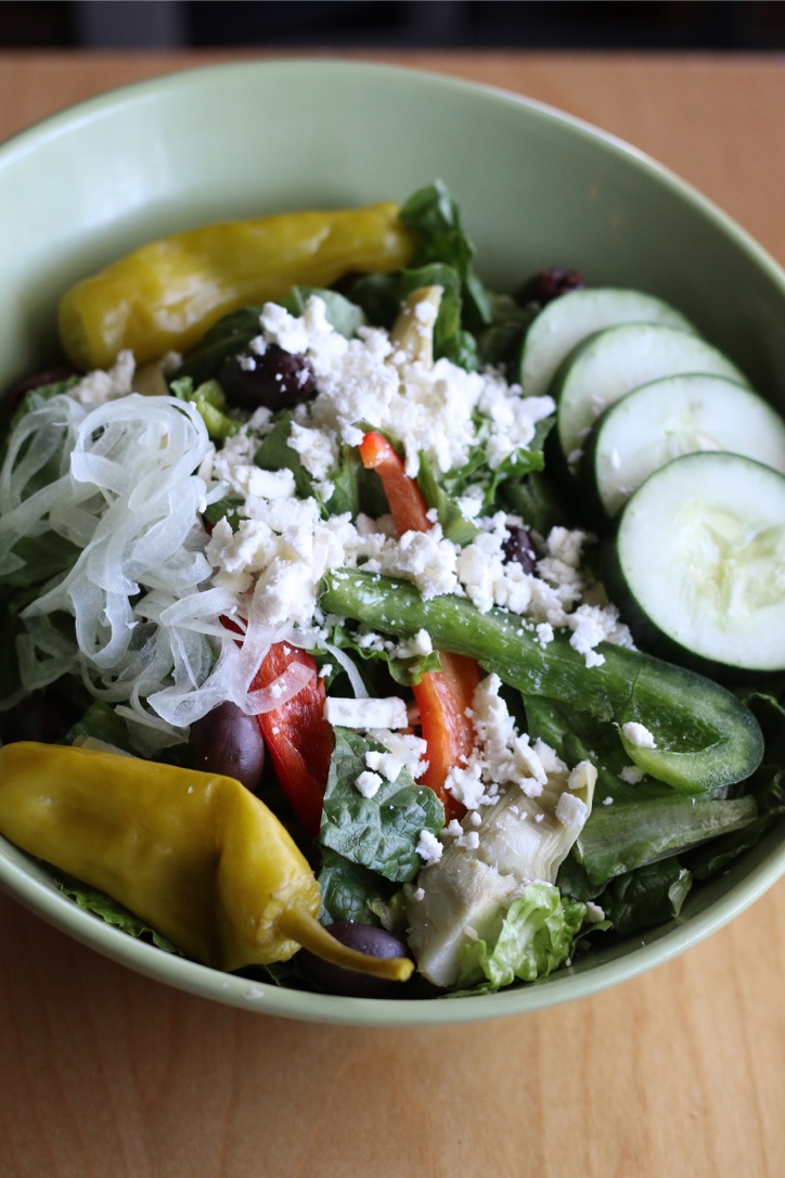 Order The Greek Salad food online from Soulshine Pizza store, Flowood on bringmethat.com