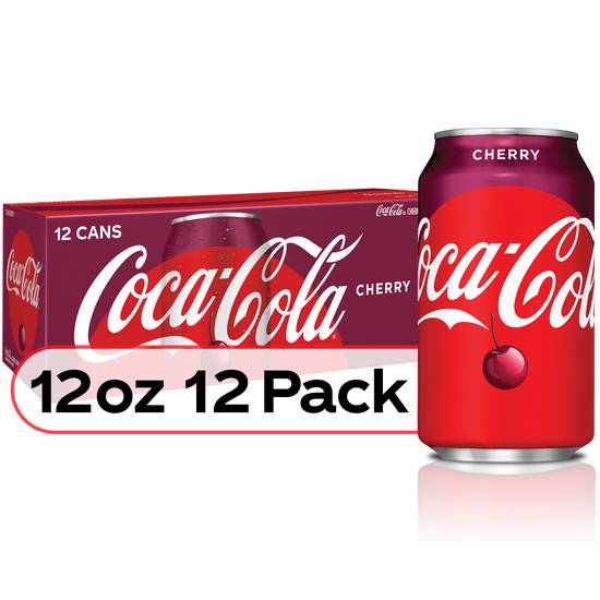 Order Coca-Cola Cherry Soda (12 oz x 12 ct) food online from Rite Aid store, Canton on bringmethat.com