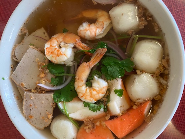 Order 19. Seafood Noodle Soup food online from Bayon Restaurant store, Stockton on bringmethat.com