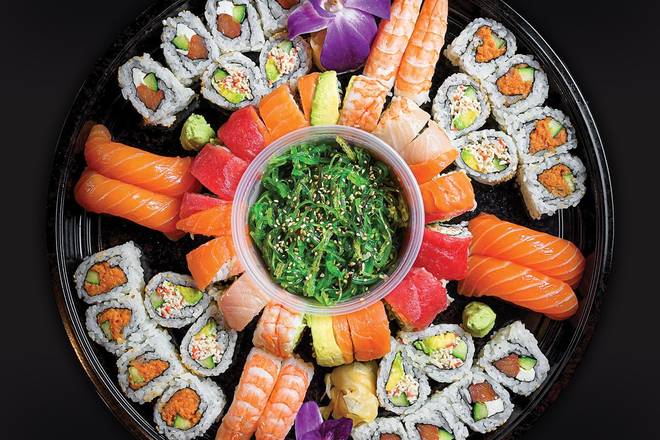 Order SUSHI O'CLOCK PLATTER† food online from Ra Sushi store, Denver on bringmethat.com