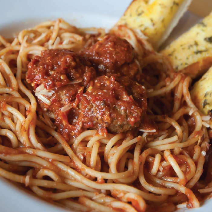 Order Spaghetti and Meatballs food online from Noble Roman Craft Pizza & Pub store, Brownsburg on bringmethat.com