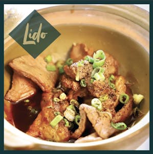 Order 52. Pork Simmered in Clay Pot food online from Lido Restaurant store, Oklahoma City on bringmethat.com