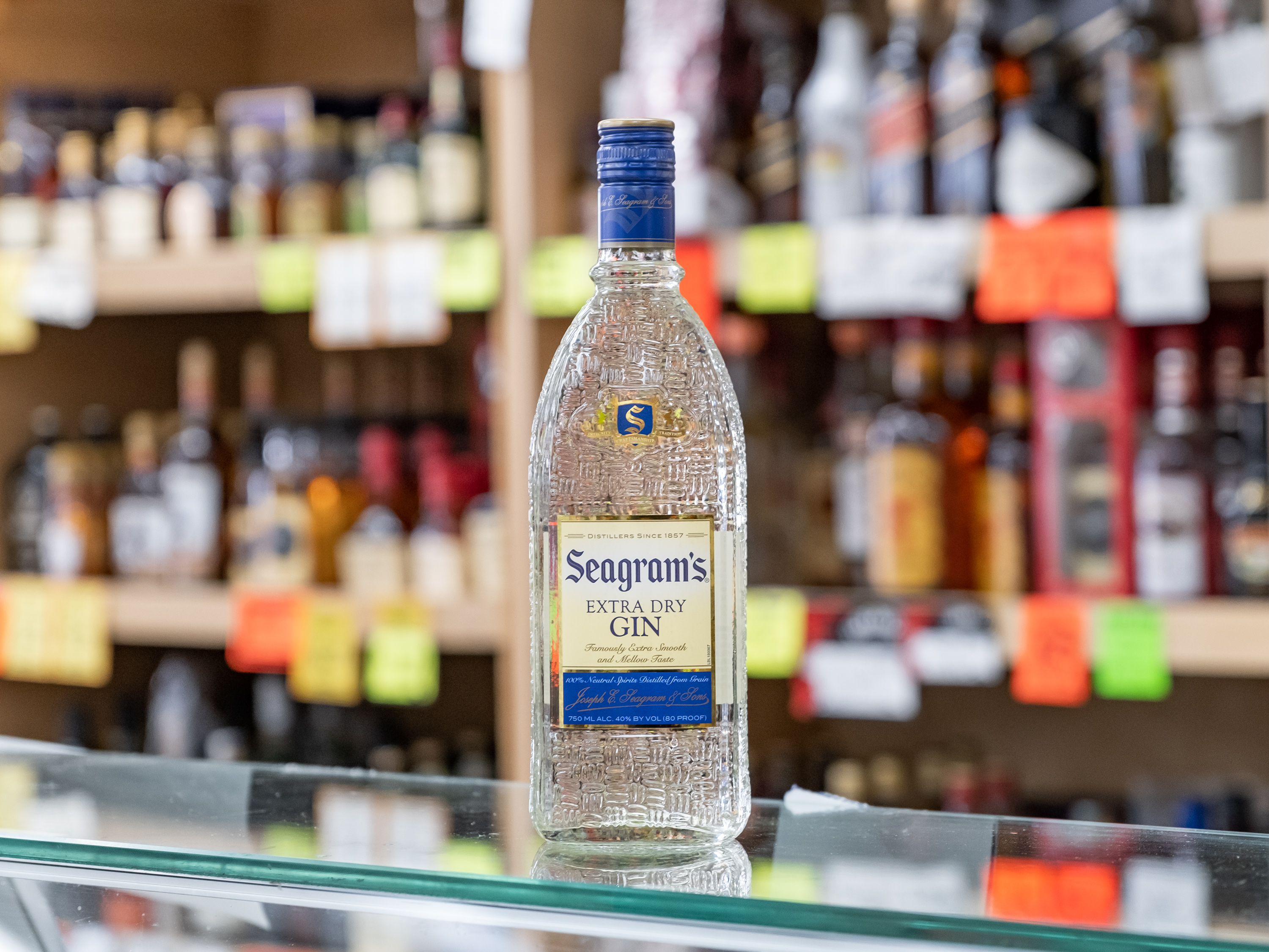 Order Seagram's Extra Dry Gin food online from Circle S Food Store store, Orange on bringmethat.com